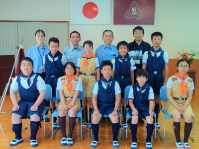 消防クラブ入団式 (1)
