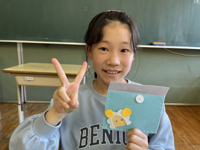 ５・６年生　家庭科小物作り (4)