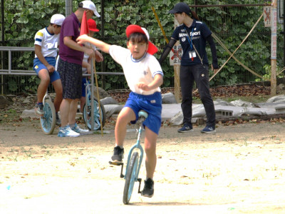 運動会練習　一輪車 (11)