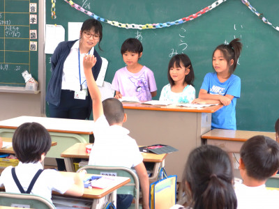 砥部小との交流会  (3)