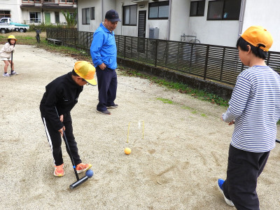 ２～４年生　クロッケー交流会（総津地区） (4)