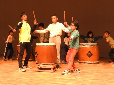 町人権集会での太鼓発表リハーサル (4) - コピー