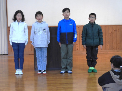 第3学期始業式　分団児童会 (5)