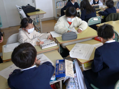 砥部小との交流学習第２回 (3)