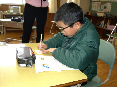 研究授業　４年生 (2)